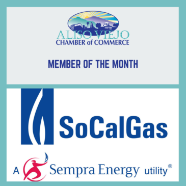 SoCalGas | Aliso Viejo Chamber Of Commerce Member Of The Month